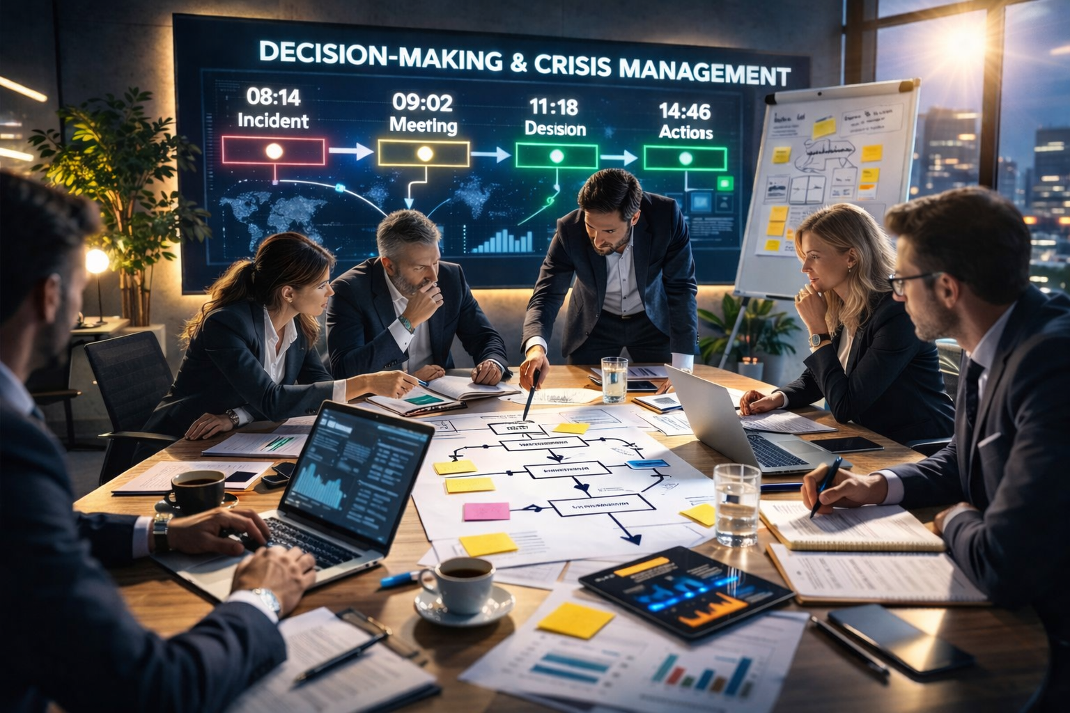 Boardroom analysis under pressure